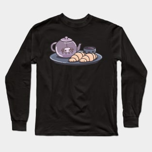 Spooky tea tray Long Sleeve T-Shirt